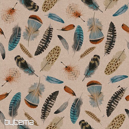 Tela decorativa OTONO FEATHERS 601 impresión digital