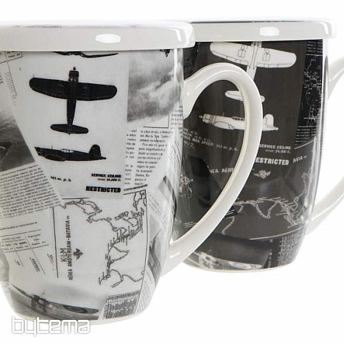 Juego de té de aviación con colador 300 ml.