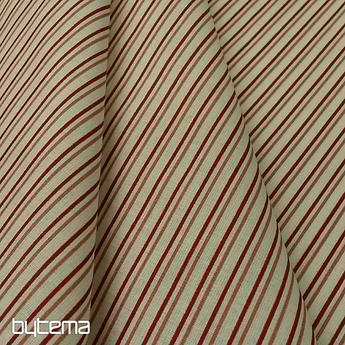 Tela de algodón STRIPE rojo-rosa