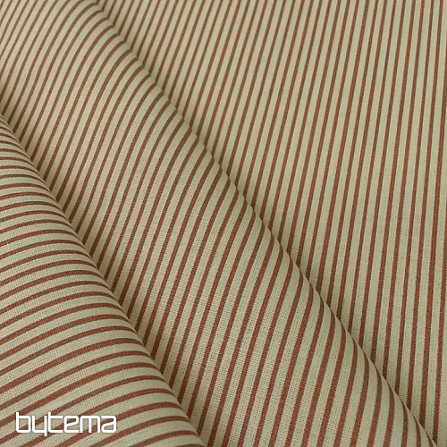 Tela de algodón STRIP rosa viejo