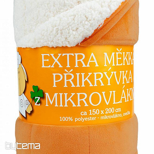 manta de microfibra punto OVEJA EXTRA SUAVE St. canela