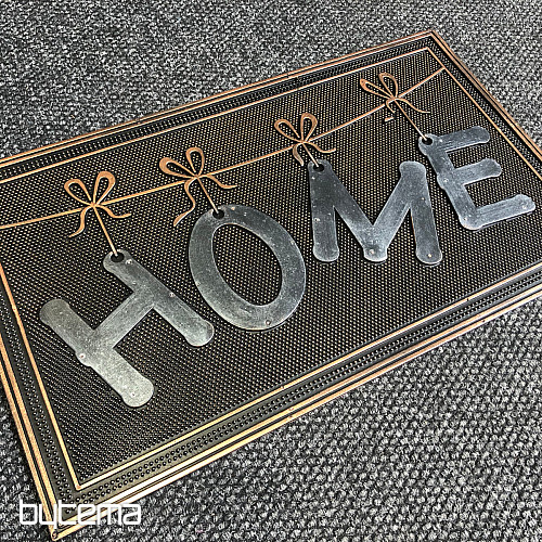 Alfombra de goma HOME con lazos