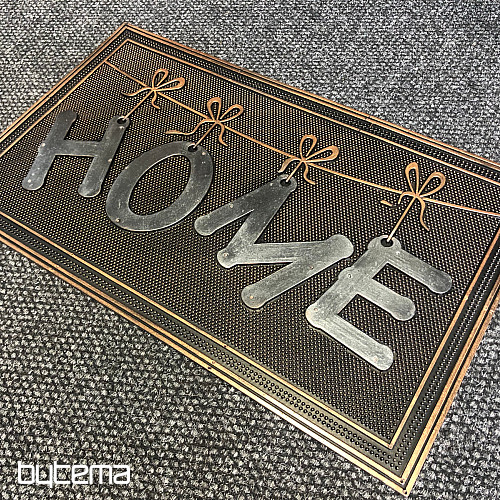 Alfombra de goma HOME con lazos