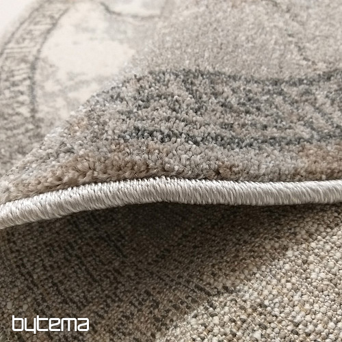 Alfombra moderna ovalada VISTA BLANCO GRIS