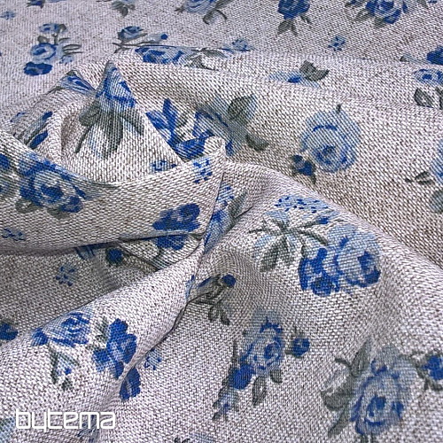 Tela decorativa ROSE azul
