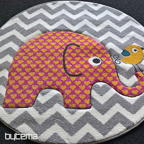 Alfombra infantil PASTEL Elefantes