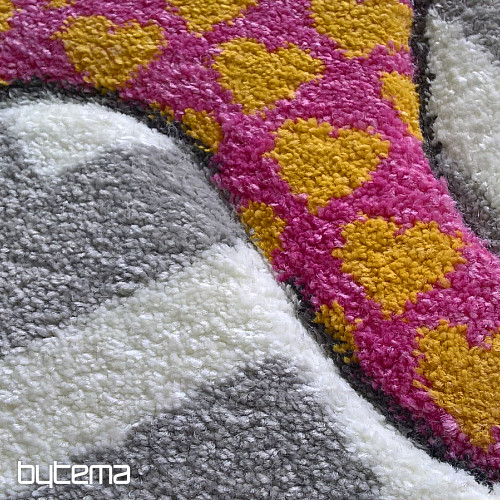 Alfombra redonda infantil PASTEL Elefantes